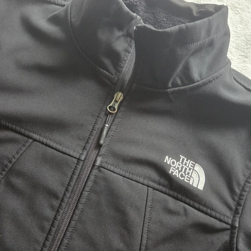 NORTH FACE Apex Chromium Thermal Soft‎ Shell Zip Sweater Jacket Mens Small Read